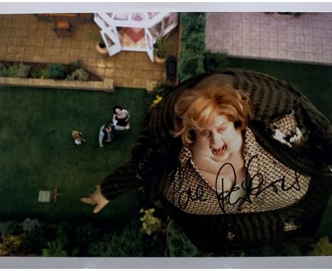 Pam Ferris - Harry Potter - autographed 8x10" colour photograph of Ferris in the franchise. Signed in black ink to a light ar