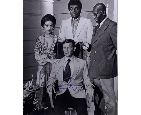 James Bond 007 - Sir Roger Moore (1927-2017) - autographed 8x10" colour photograph from the Bond films. Signed neatly by Sir 