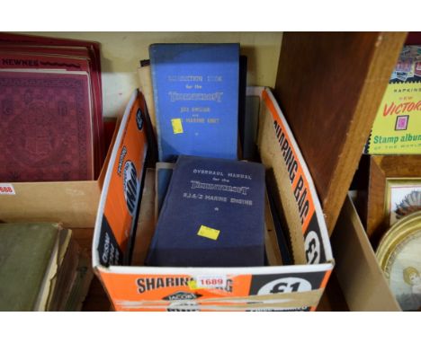 Books: a small quantity of Thorneycroft Marine Engine manuals and similar publications. 