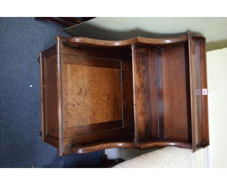 An unusual 19th century mahogany box seat commode chair, 63.5cm wide.