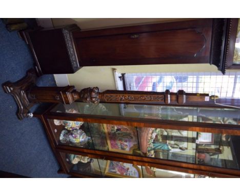 A carved oak standard lamp, in the Renaissance style, height excluding fitting 161cm
