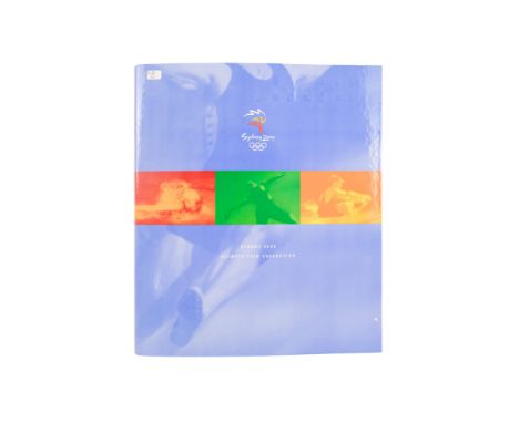 A Sydney Olympics coin collection - 2000, the folder containing a collection of bronze coins.