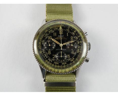 A Breitling Navitimer stainless steel cased gentleman's chronograph wristwatch - Ref. 806, circa 1960, serial number 940105, 