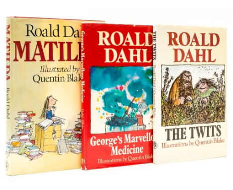 Dahl (Roald) - The Twits, jacket spine lightly faded, 1980; George's Marvellous Medicine, jacket with spotting to flaps, some