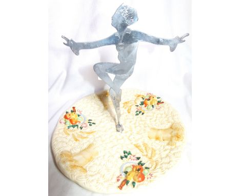 CLARICE CLIFF CAKE PLATE. Clarice Cliff Celtic Harvest cake plate D: 22 cm
