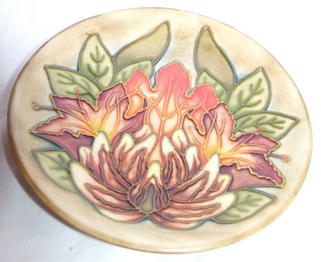 MOORCROFT PLATE. Moorcroft modern Flames of the Forest plate D: 16 cm 