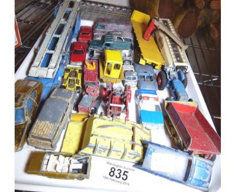MATCHBOX AND CORGI VEHICLES. Matchbox and Corgi playworn diecast model vehicles
