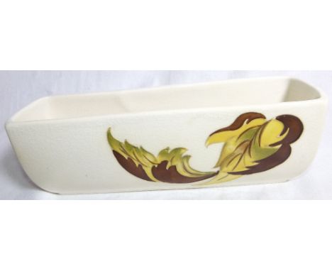 MOORCROFT RECTANGULAR PLANTER. Moorcroft Leaves in the Wind rectangular planter L: 20 cm