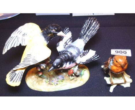 GOEBEL BIRDS. Goebel golden oriole and robin ceramics
