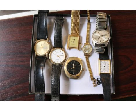 Collection of assorted wristwatches inc. Lorus, Accurist, Rotary etc 