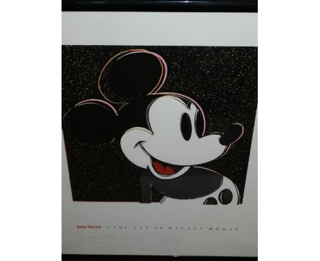 After Andy Warhol, ' The Art of Mickey Mouse', facsimile print, H.74cm, W.60cm 