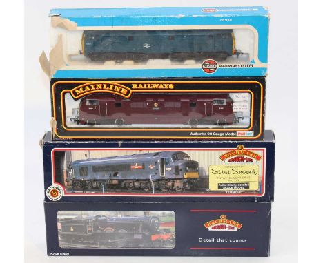 A collection of four various diesel and steam outline 00 gauge locomotives to include an Airfix AIA-AIA Class 31 diesel loco,