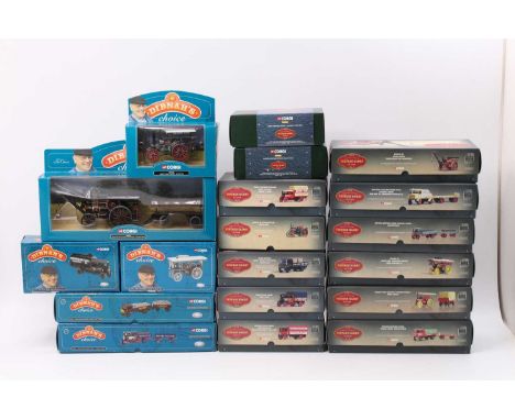 A collection of 19 boxed Corgi Vintage Glory of Steam and Dibnah's Choice diecast vehicles, all examples have been on display