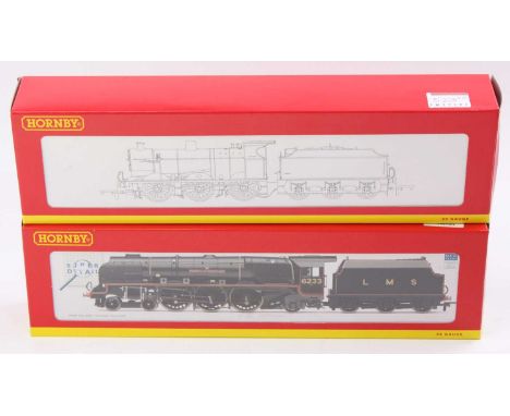 Two Hornby LMS locos &amp; tenders, DCC ready: R3014 4-6-2 ‘Duchess of Sutherland’ no.6233 black lined red (NM) (BNM); with R