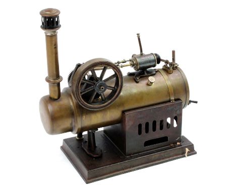 Josef Falk JF491, Circa 1900, Overtype spirit fired horizontal steam engine, comprising horizontal boiler with sight glass, w