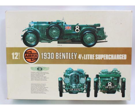 An Airfix Connoisseurs Series 1/12 scale plastic kit for a 1930 Bentley 4.5 litre Supercharged, appears as issued and housed 