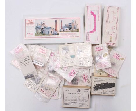 P&amp;D Marsh N-gauge kits. Some in sealed boxes/packets, Completeness cannot be assured: Wenford Clay Works; LMS Footbridge;