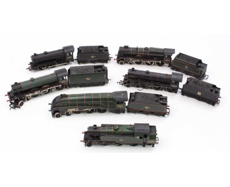 One tray containing six steam outline 00 gauge locomotives to include Bachmann Railways and Hornby, specific examples to incl