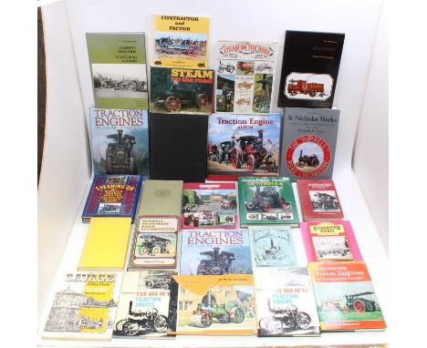 One box containing a large quantity of live steam and showman's engine interest, hard and soft back books, to include Burrell