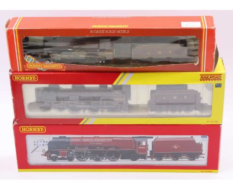 Three Hornby locos &amp; tenders: R2930 ‘City of Lancaster’ BR maroon 46243, DCC ready (E) (BVG-E); R2936 Patriot class ‘Illu