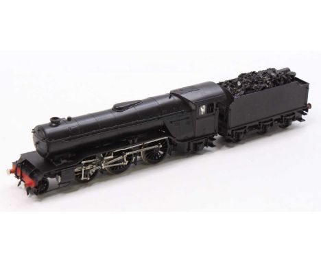 A Pro-Scale kit built model of a 00 gauge LNER V2 Gresley 2-6-2 locomotive and tender, housed in the original Pro-Scale box
