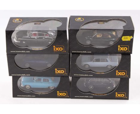 6 Ixo 1/43rd scale diecasts, with examples including a Fiat 600 Multipla, a Volga Gaz, and others