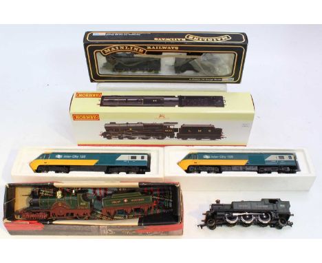 Airfix 2-6-2 GW tank No.6110 (G); Triang R354 4-2-2 loco &amp; tender ‘Lord of the Isles’ GW no.3046 (G); Mainline BR 2953 0-