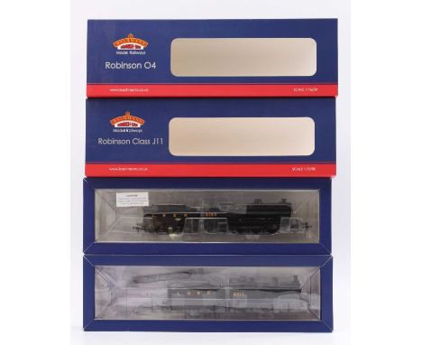 Two Bachmann Branch-Line locos &amp; tenders Robinson LNER unlined black: 31-318 class J11, 0-6-0 no.5317 and class 04, 2-8-0