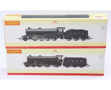 Two Hornby LNER black DCC ready locos &amp; tenders, both (M) (BM): R3088 2-8-0 class O1 No.3755 and R2998 4-4-0 class B1 no.