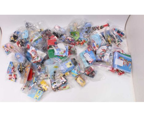 Lego System vintage vehicle group, a large collection of built models with instructions to include No. 6671 Utility Repair Li