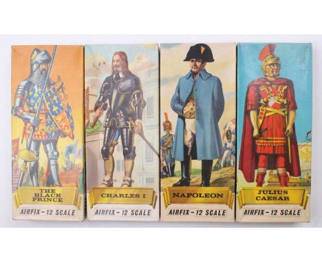 A collection of four various boxed Airfix 1/12 scale plastic figure kits, all of historical interest to include the Black Pri