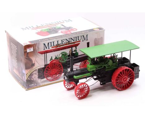 An ERTL circa 1999 No. 14024 1/16 scale model of a Case steam traction engine from the Millennium Farm Classics Collection, t
