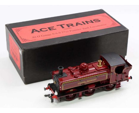 ACE Trains E/21 0-6-0 pannier tank London Transport 91 gloss red, with lamps &amp; instructions (M-BM)