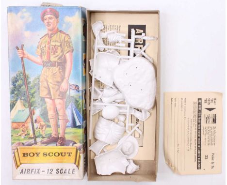An Airfix 1/12 scale Boy Scout plastic kit housed in the original card box