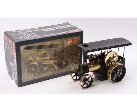 Wilesco D406 Traction Engine, appears to have had minimal use, sold in the original box, with instruction leaflet