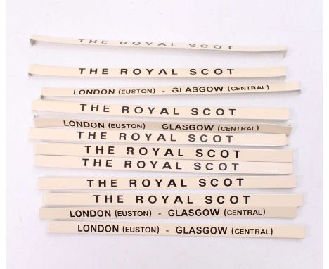 ACE Trains coach-boards: 8 x ‘The Royal Scot’ and 4 x London (Euston)-Glasgow (Central) (M)
