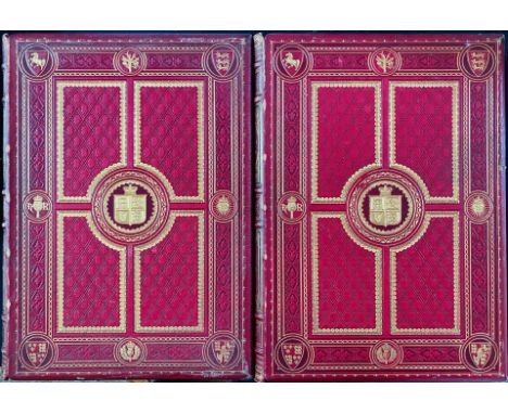 ARCHER, Thomas. Pictures and Royal Portraits Illustrative of English and Scottish History, in two volumes, 4to, finely bound 