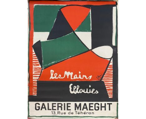 Abram Kroll (Polish, 1919-2001). Marcel Sautier/Andr&eacute; Gide exhibition poster, SIGNED, 59.5 x 42cm; Untitled, artist pr