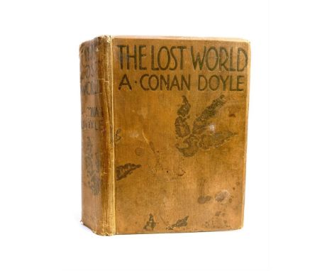 DOYLE, Arthur Conan. The Lost World, first De Luxe large paper edition, tall 8vo (24cm), publisher's embossed tan cloth, illu
