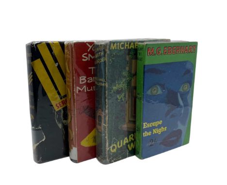 Crime &amp; Detective Fiction. A collection of four novels comprising: HALLIDAY, Michael. Quarrel with Murder, first edition,