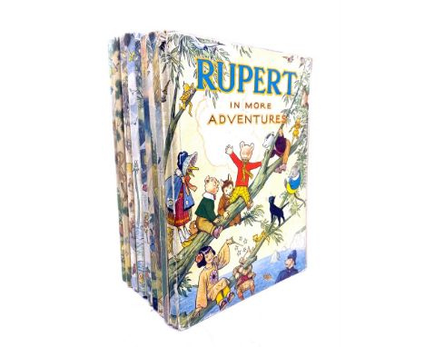 BESTALL, Alfred. Rupert Bear. A collection of Daily Express annuals comprising: Rupert in More Adventures, softcover [1945]; 