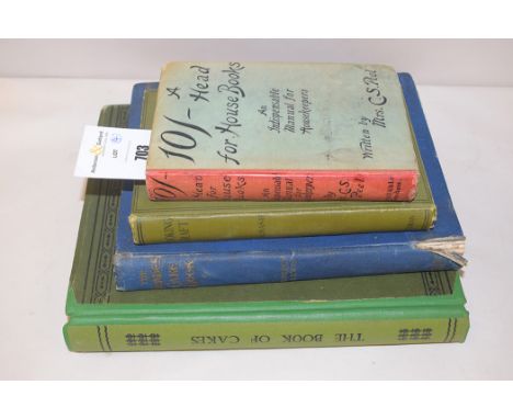 Mrs. C.S. Peel 10 Shillings A Head For House Books; An Indispensable Manual For Housekeepers; Elizabeth Nash Cooking Craft; T