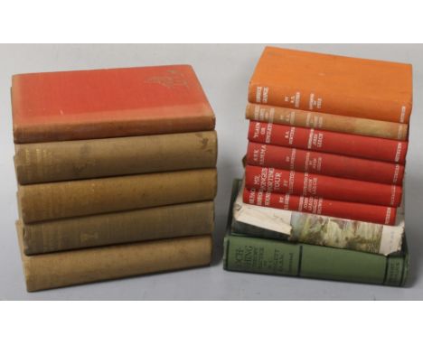 A SMALL COLLECTION OF HUNTING, SHOOTING, FISHING BOOKS including four Lonsdale Library volumes - 'Shooting by Moor, Field & S