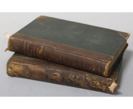 CHARLES DICKENS FIRST EDITION - OUR MUTUAL FRIEND, first British two volume set published by Chapman & Hall 1865, half leathe