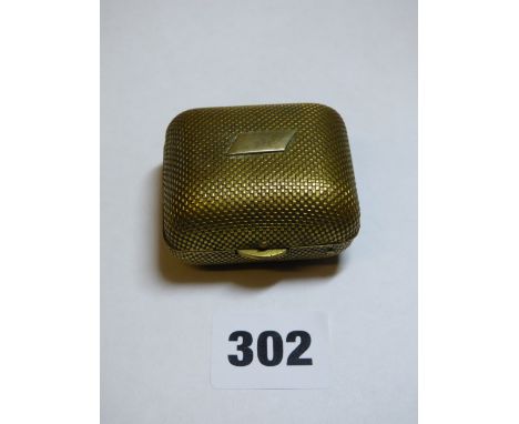 ENGINE TURNED METAL CASED TRAVELLING INKWELL 