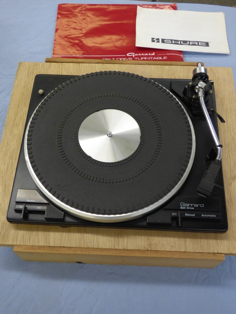 VINTAGE HIFI GARRARD BELT DRIVE TURNTABLE AND CARTRIDGE,AIWA MINI
