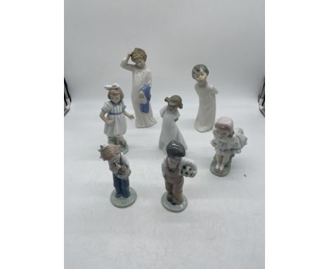Collection of Seven NAO Figurines. 
Good condition, no damage. 