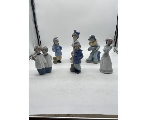 Collection of Six NAO Figurines. 
Good condition, no damage. 