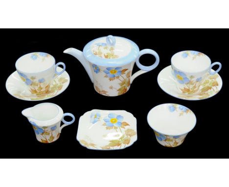 A SHELLEY FLORAL TEA SERVICE, PATTERN W12529