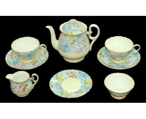 A SHELLEY MELODY CHINTZ TEA SERVICE, PATTERN Z12974